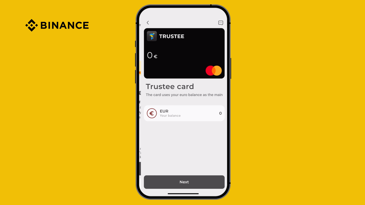 Binance - Trustee Plus kártya bemutató